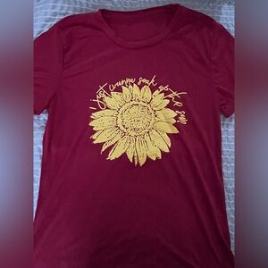 Women's Red Graphic Tee